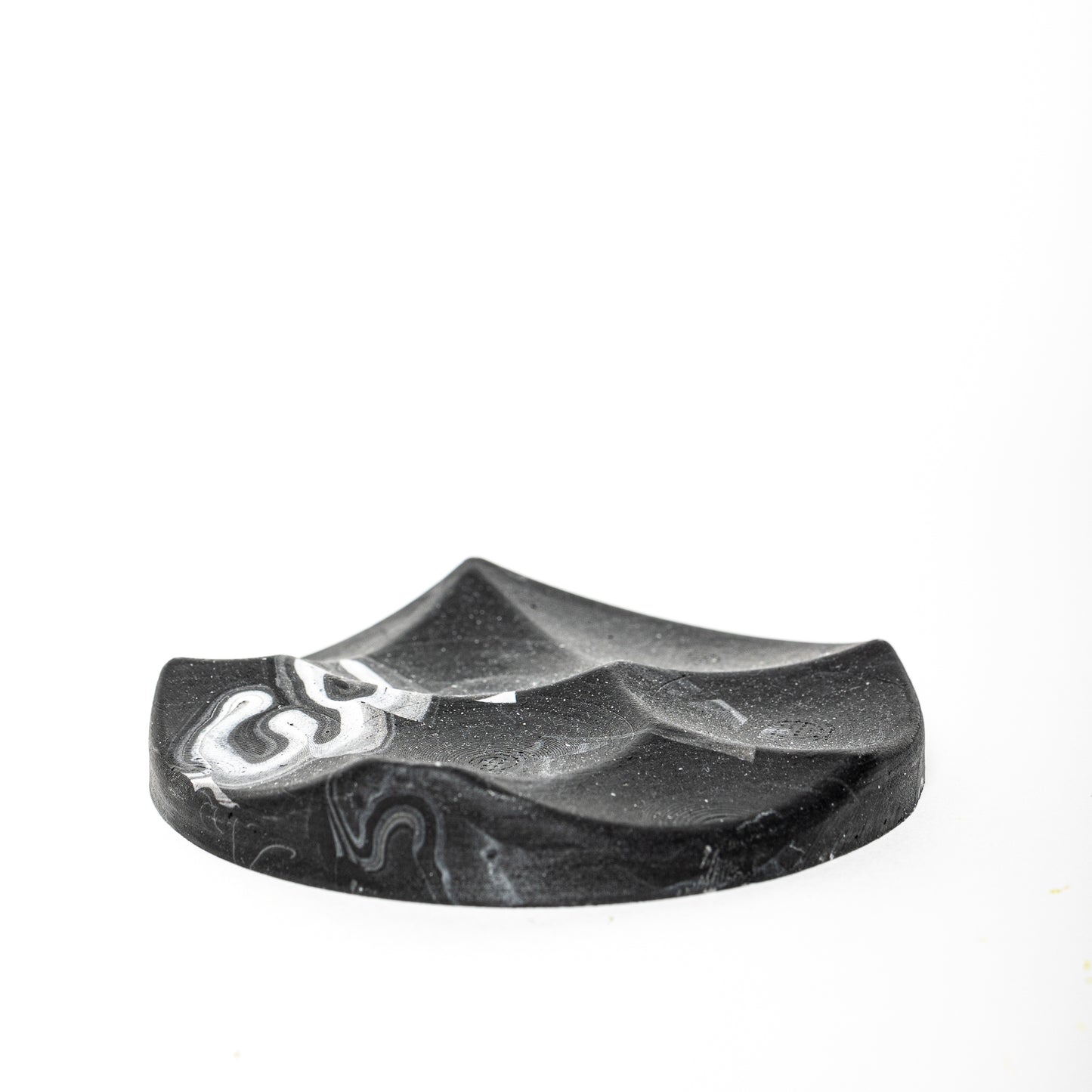 Small Charcoal Marble Jewelry Tray